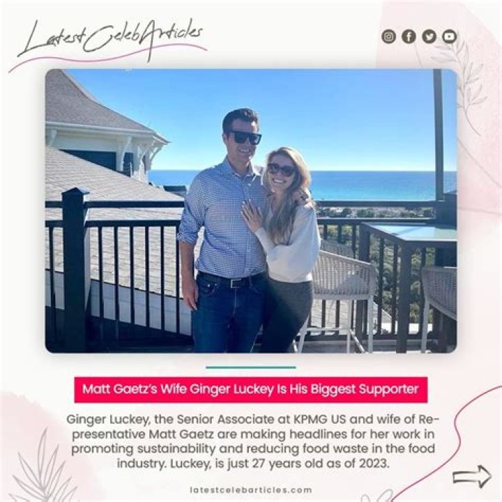 Matt Gaetz Wife: Meet Ginger Luckey